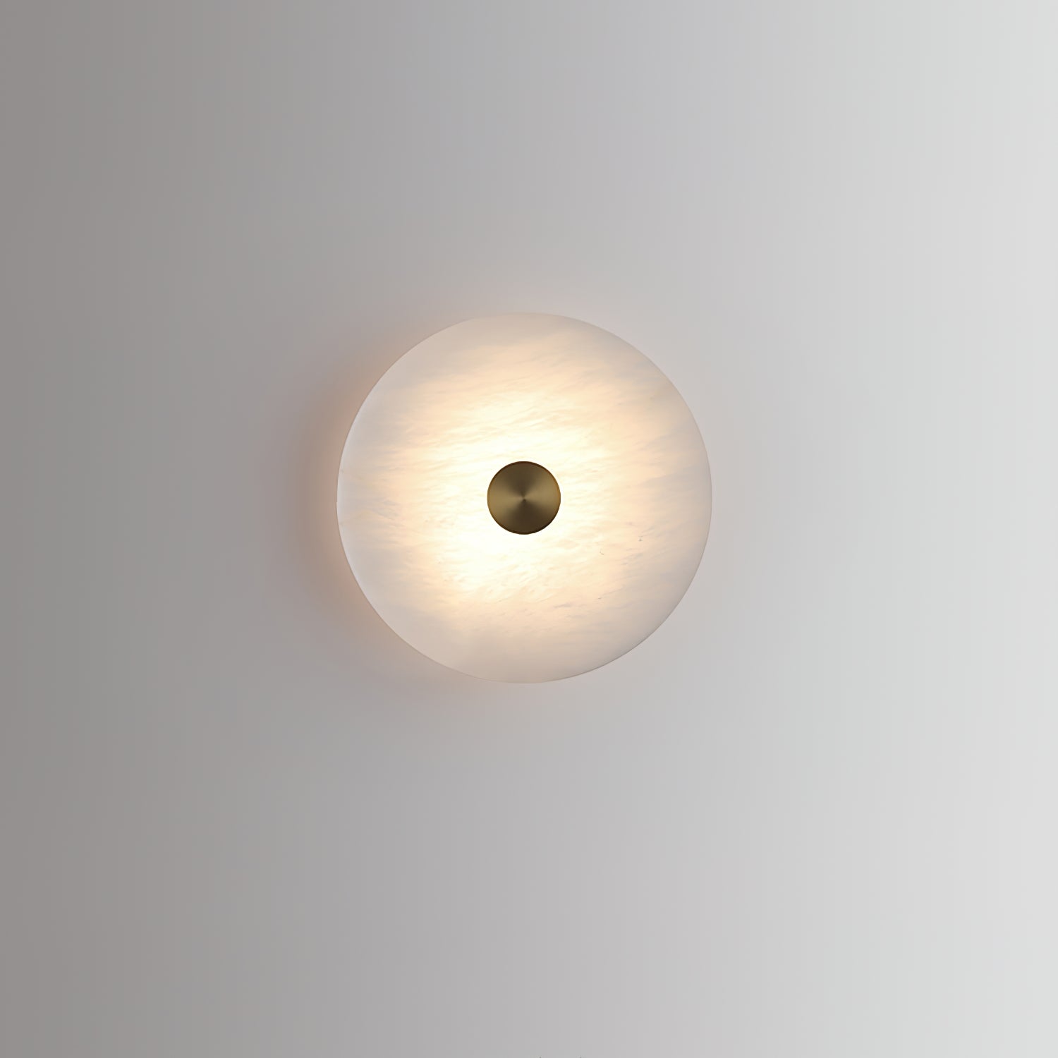 Selina Minimalist Alabaster Ceiling Light