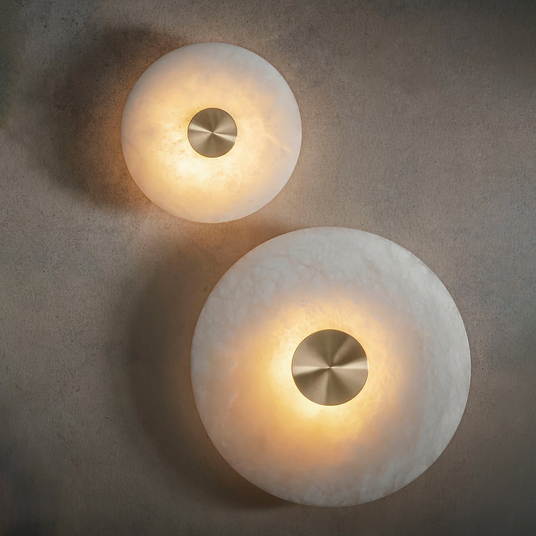 Selina Minimalist Alabaster Ceiling Light