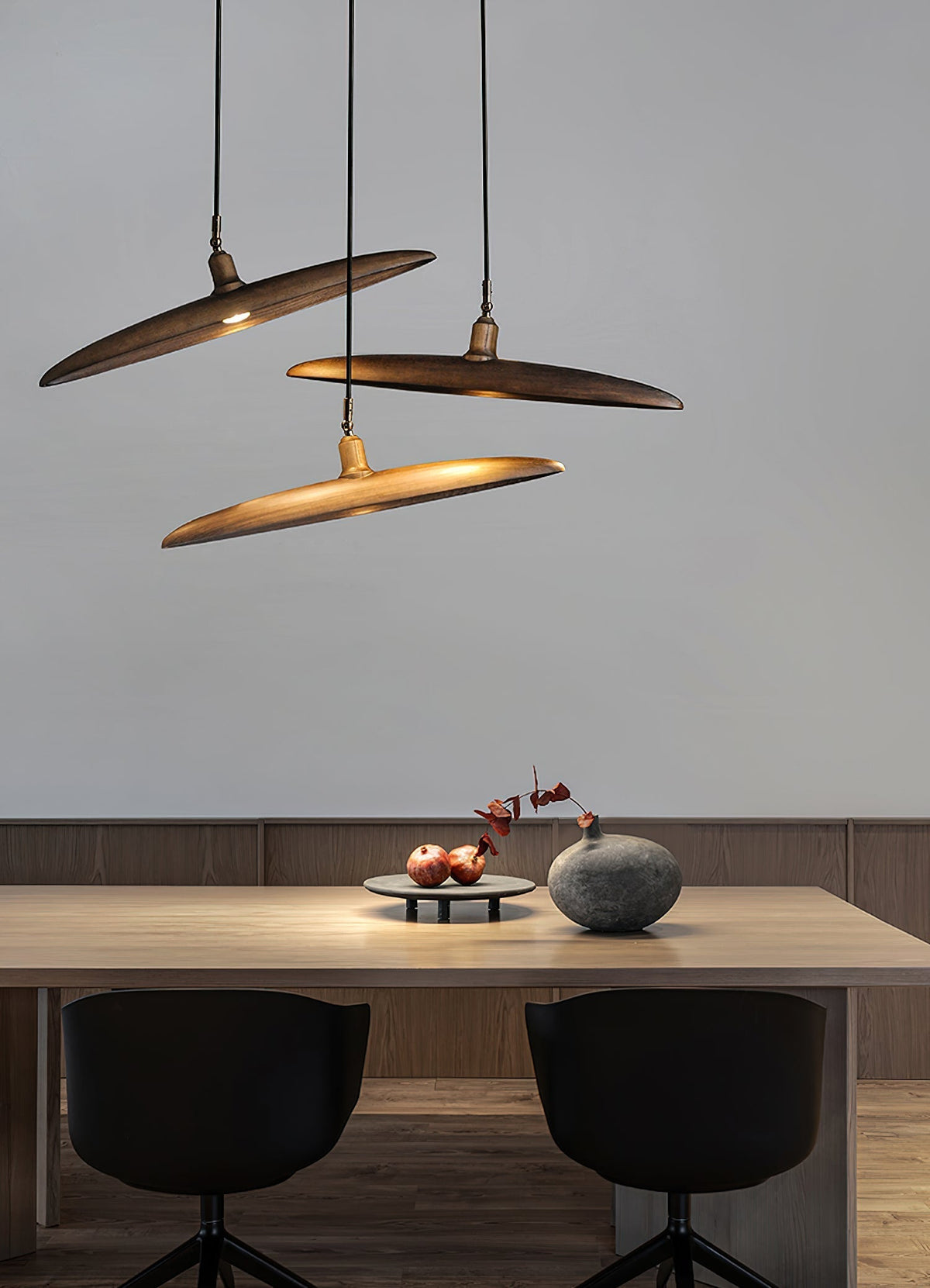Zelirira Blade Wood Pendant Light
