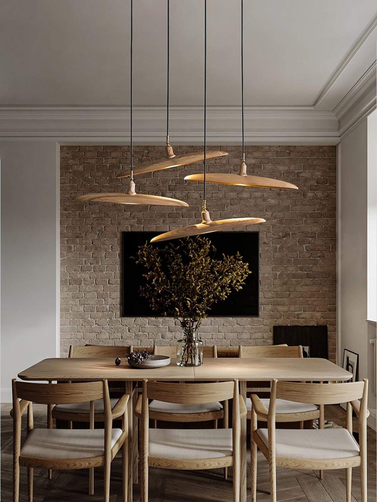 Zelirira Blade Wood Pendant Light