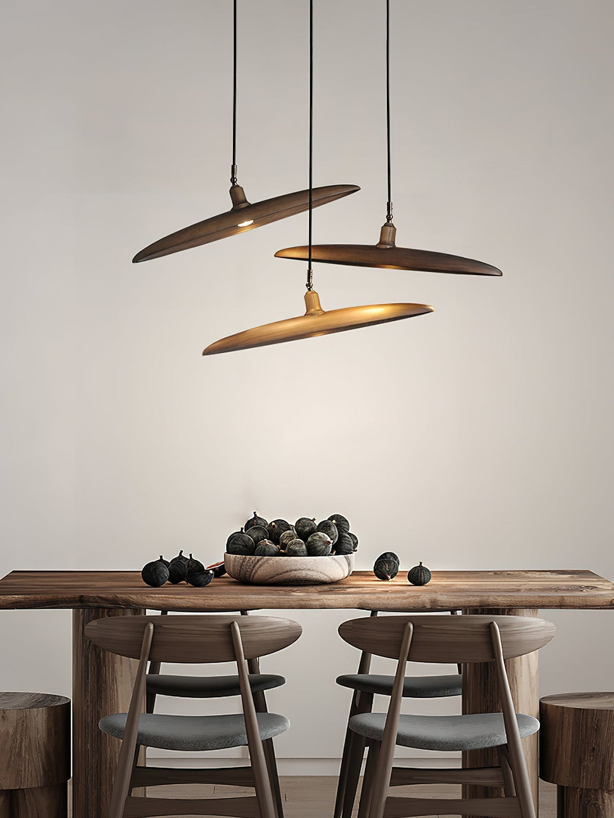 Zelirira Blade Wood Pendant Light