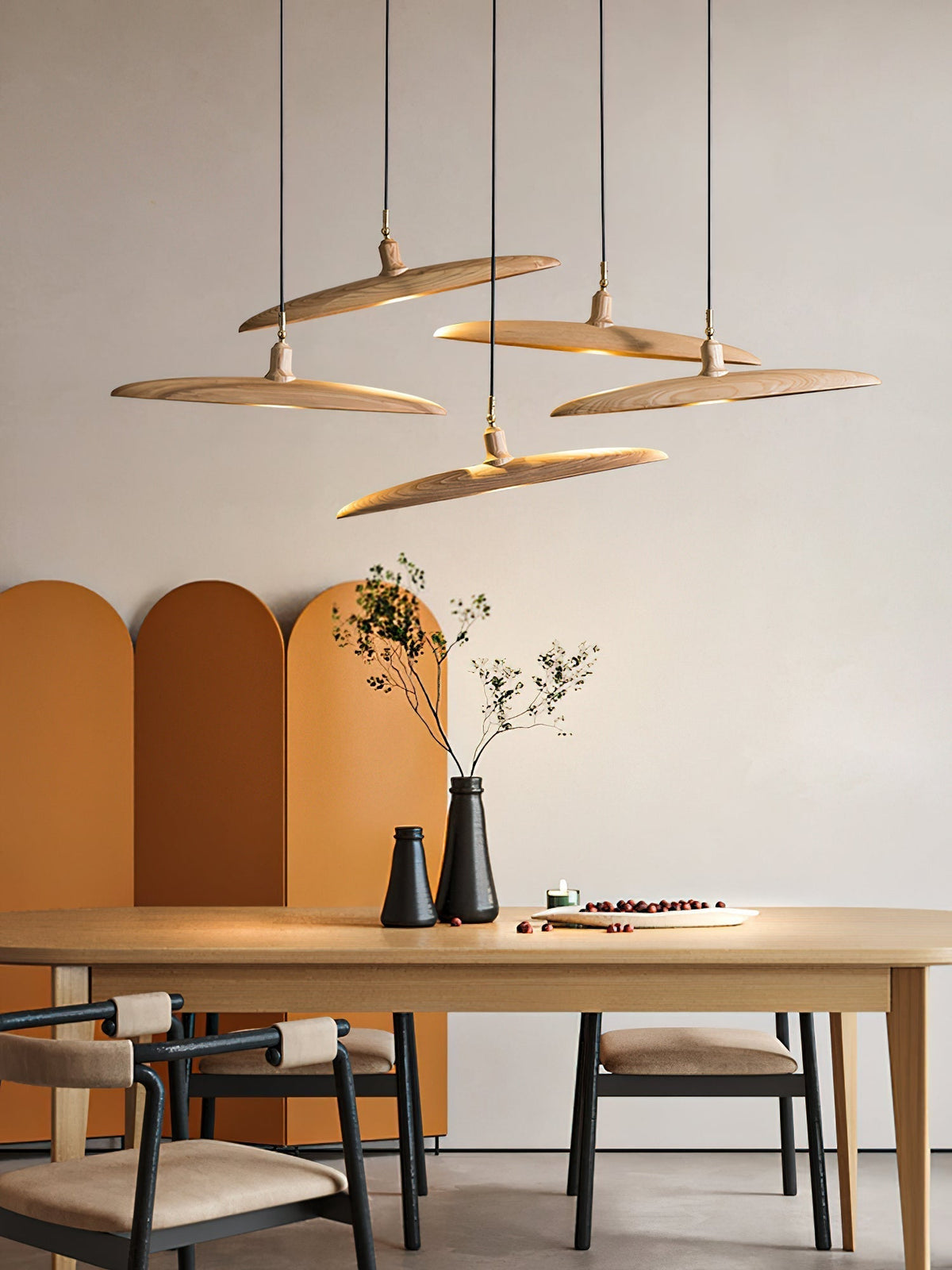Zelirira Blade Wood Pendant Light