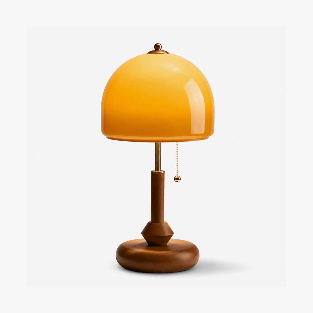 Aurestone Dome Wooden Table Lamp