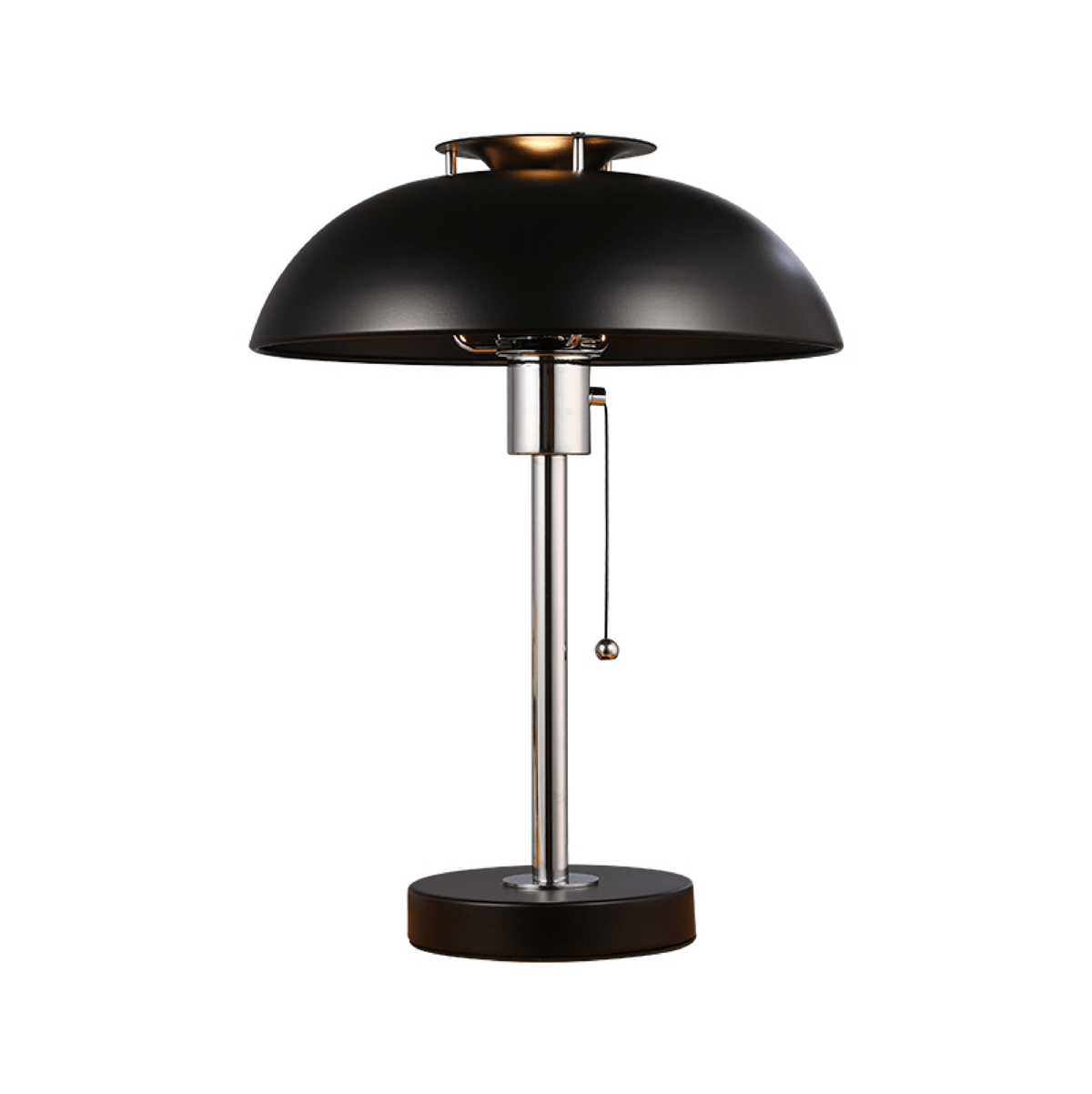 Rouven Chrome Mushroom Table Lamp