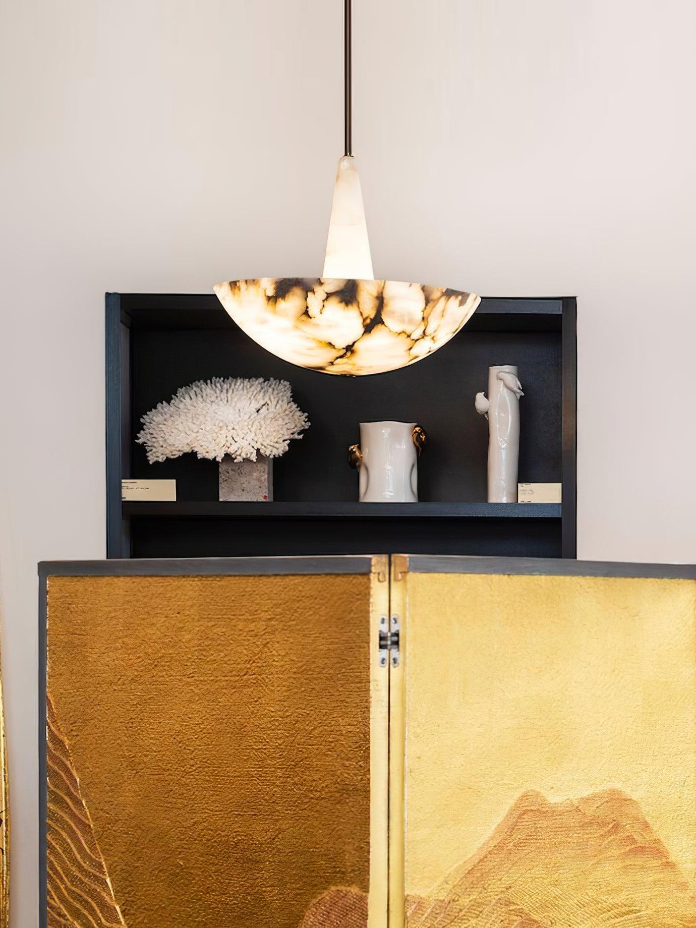 Umiros Alabaster Pendant Light