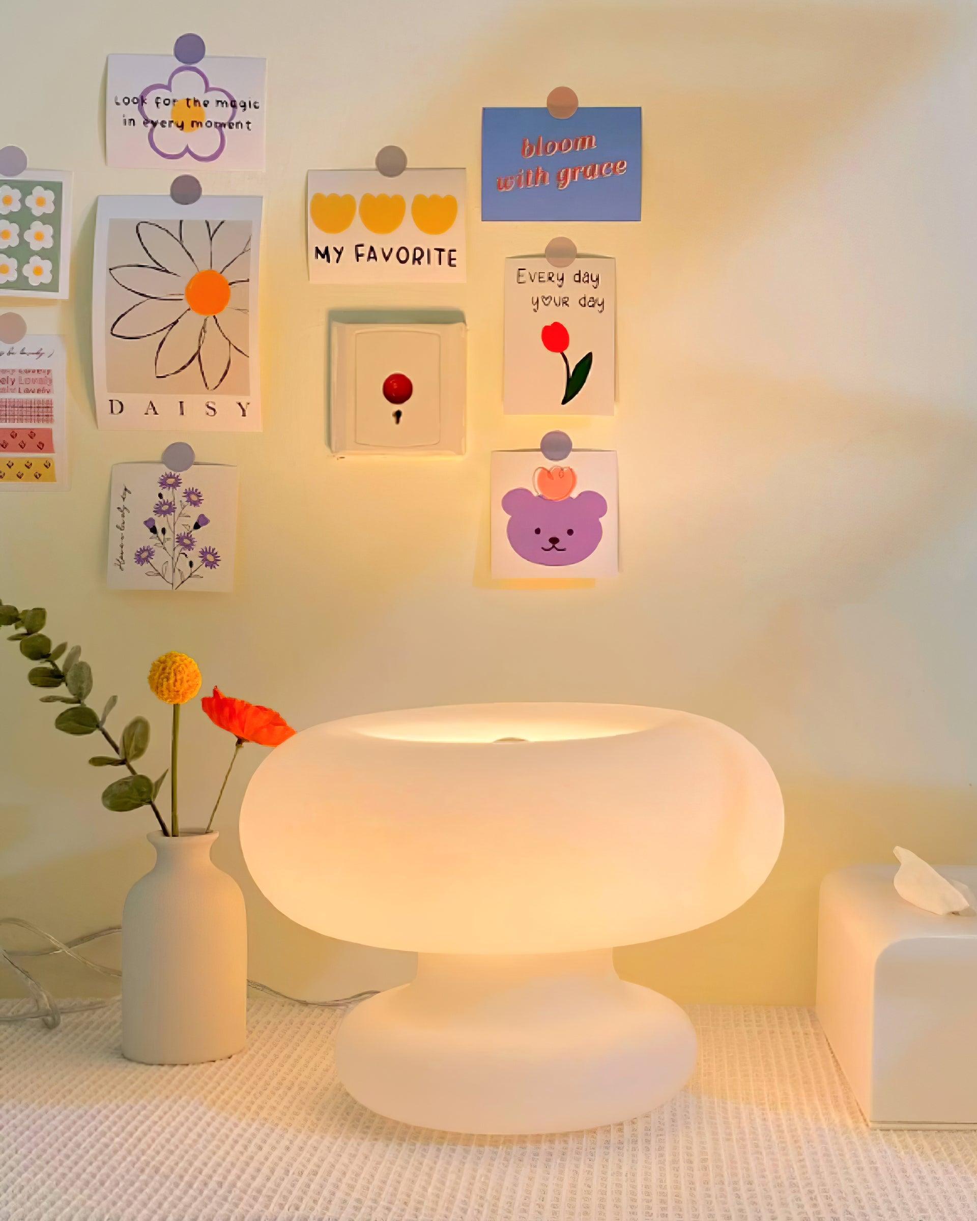 Liorirette Glass Contemporary Table Lamp