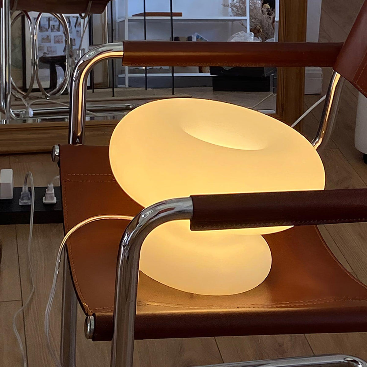 Liorirette Glass Contemporary Table Lamp