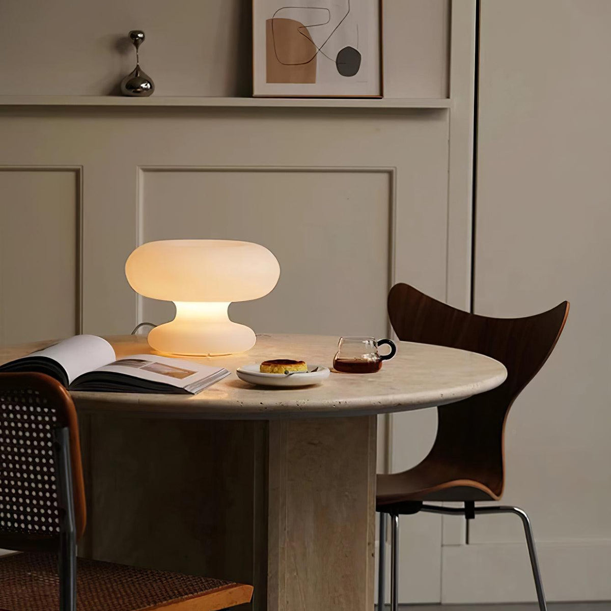 Liorirette Glass Contemporary Table Lamp