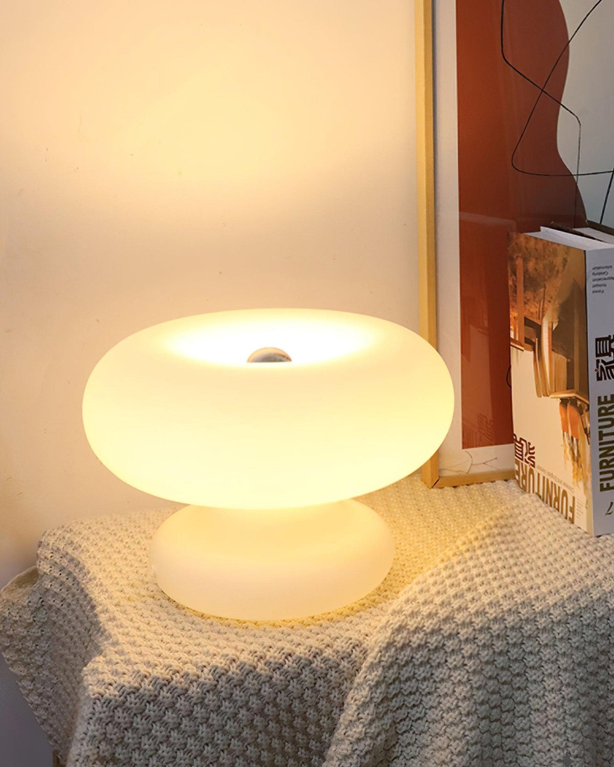 Liorirette Glass Contemporary Table Lamp