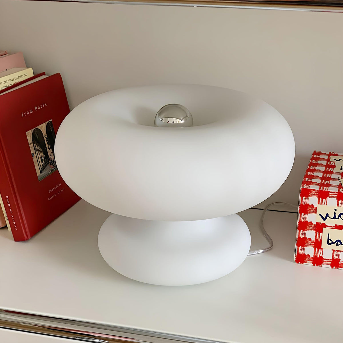 Liorirette Glass Contemporary Table Lamp