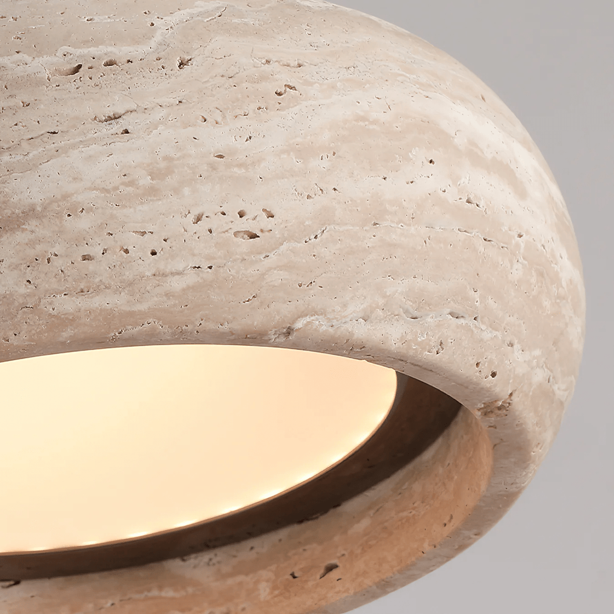 Briarwick Donut Travertine Pendant Light