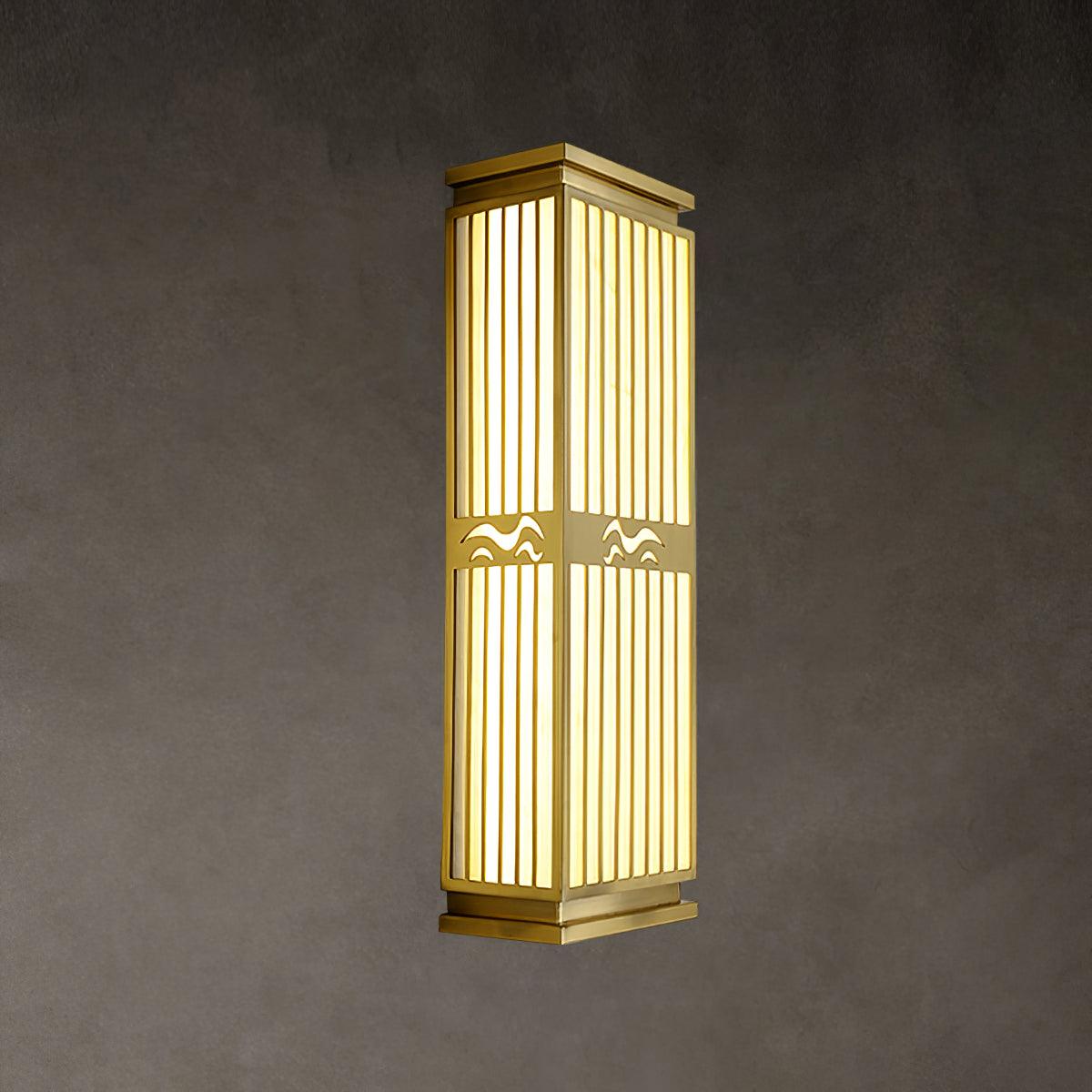 Aurirenne Wall Light Brass Oriental for Entryway