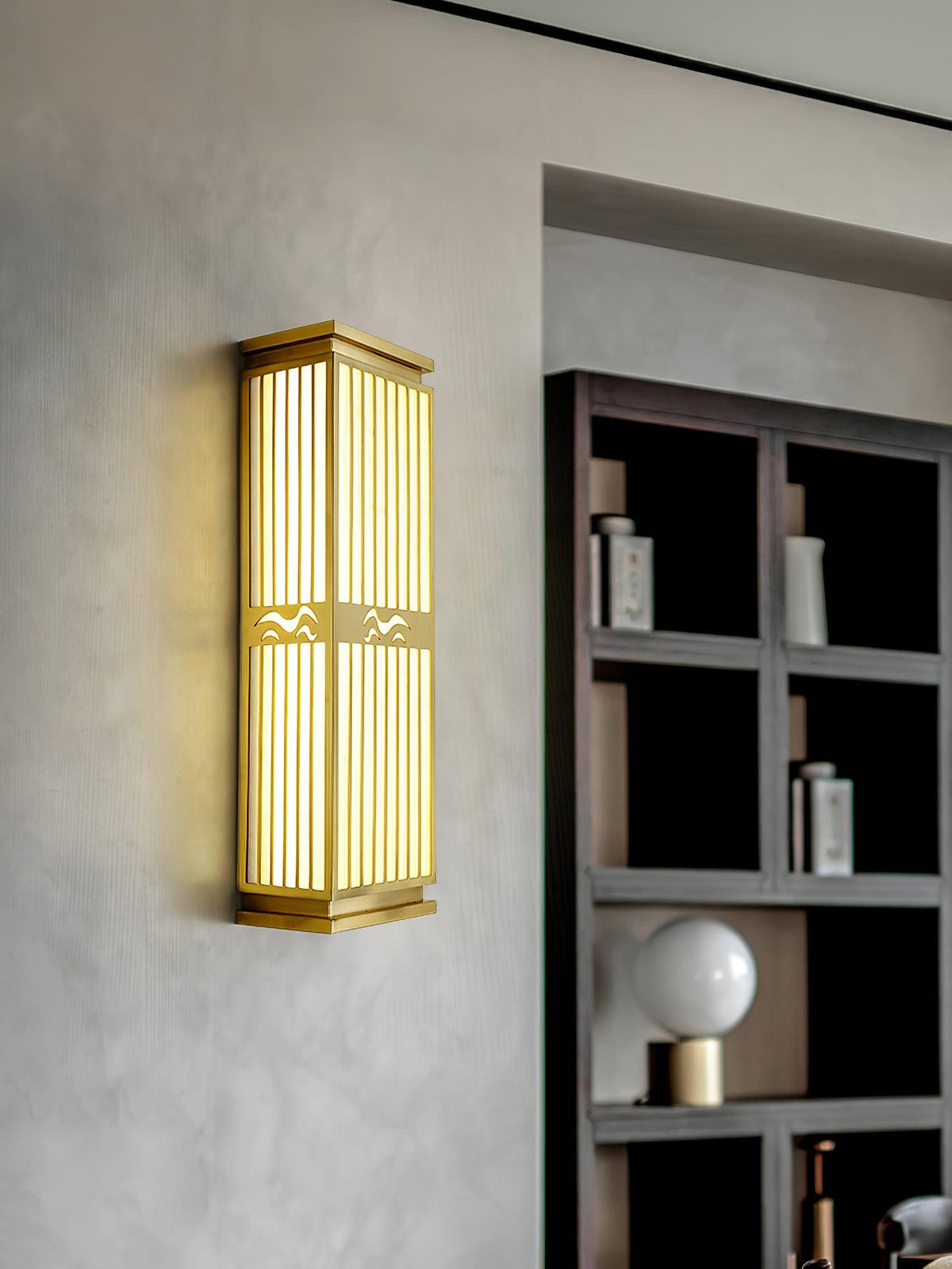 Aurirenne Wall Light Brass Oriental for Entryway
