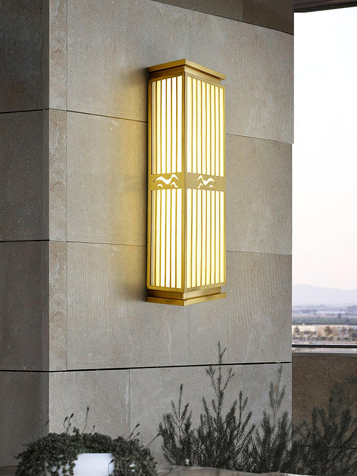 Aurirenne Wall Light Brass Oriental for Entryway