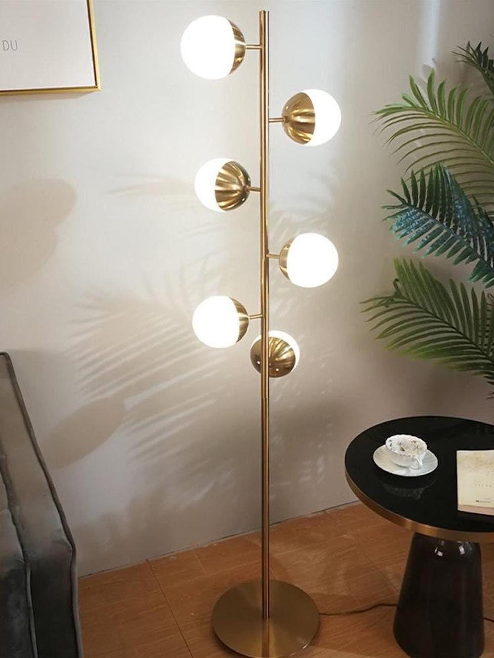Myliryre Mid Century Brass Floor Lamp