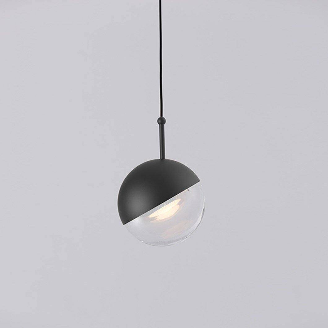 Solara Pendant Lamp Steel Glass Multi Drop Minimalist Staircase - Neutral Decor