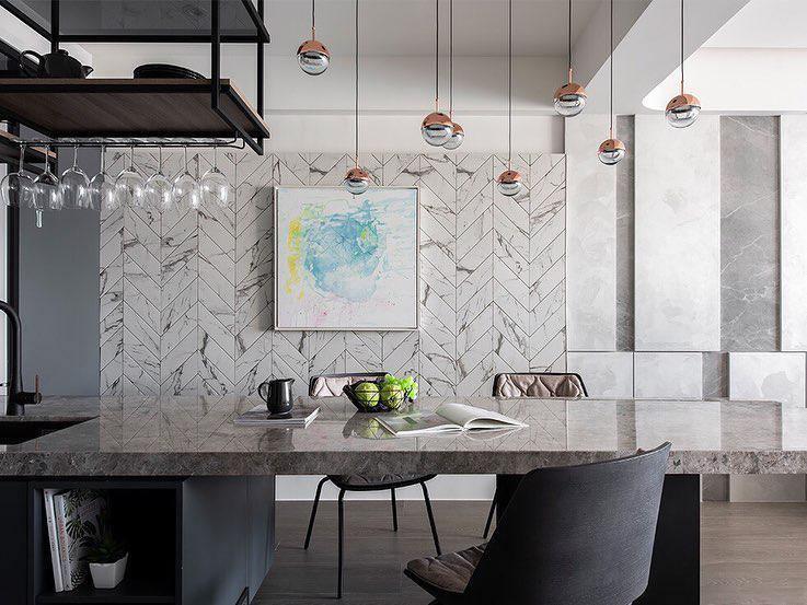 Solara Pendant Lamp Steel Glass Multi Drop Minimalist Staircase - Neutral Decor
