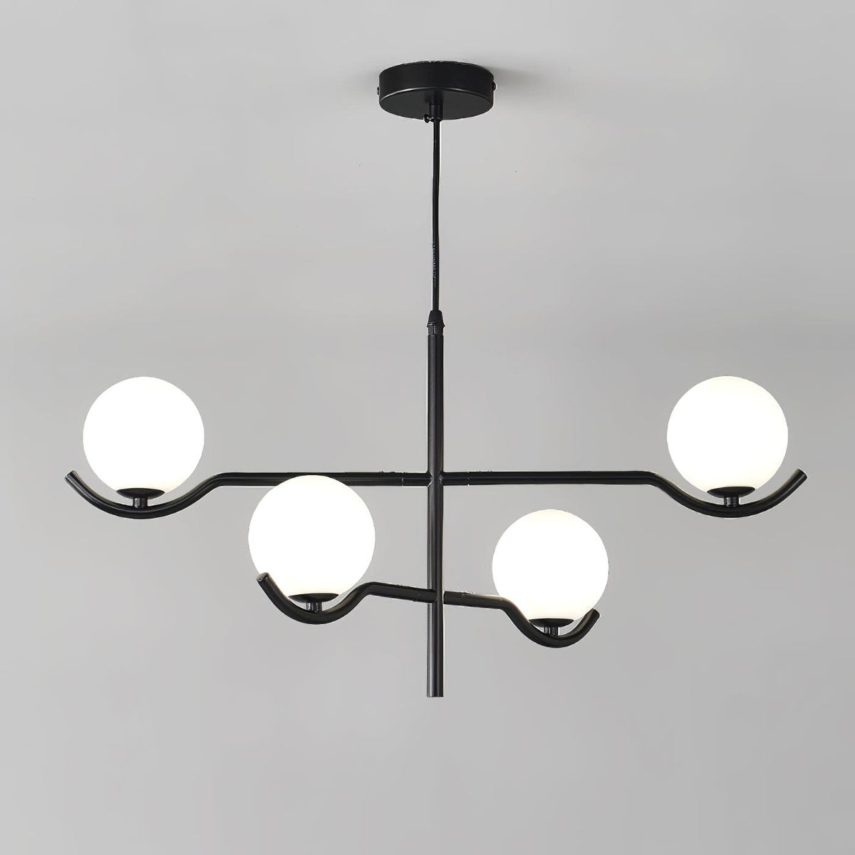Kominex Pendant Lamp Frame Black Glass