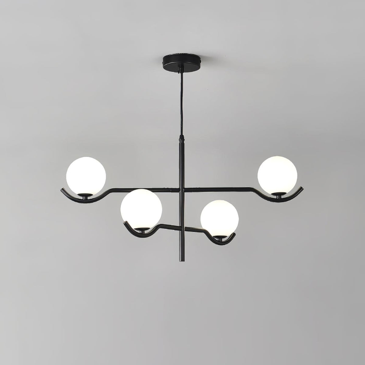 Kominex Pendant Lamp Frame Black Glass
