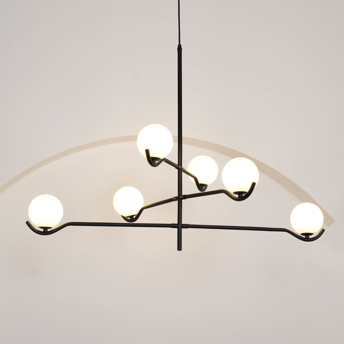 Kominex Pendant Lamp Frame Black Glass