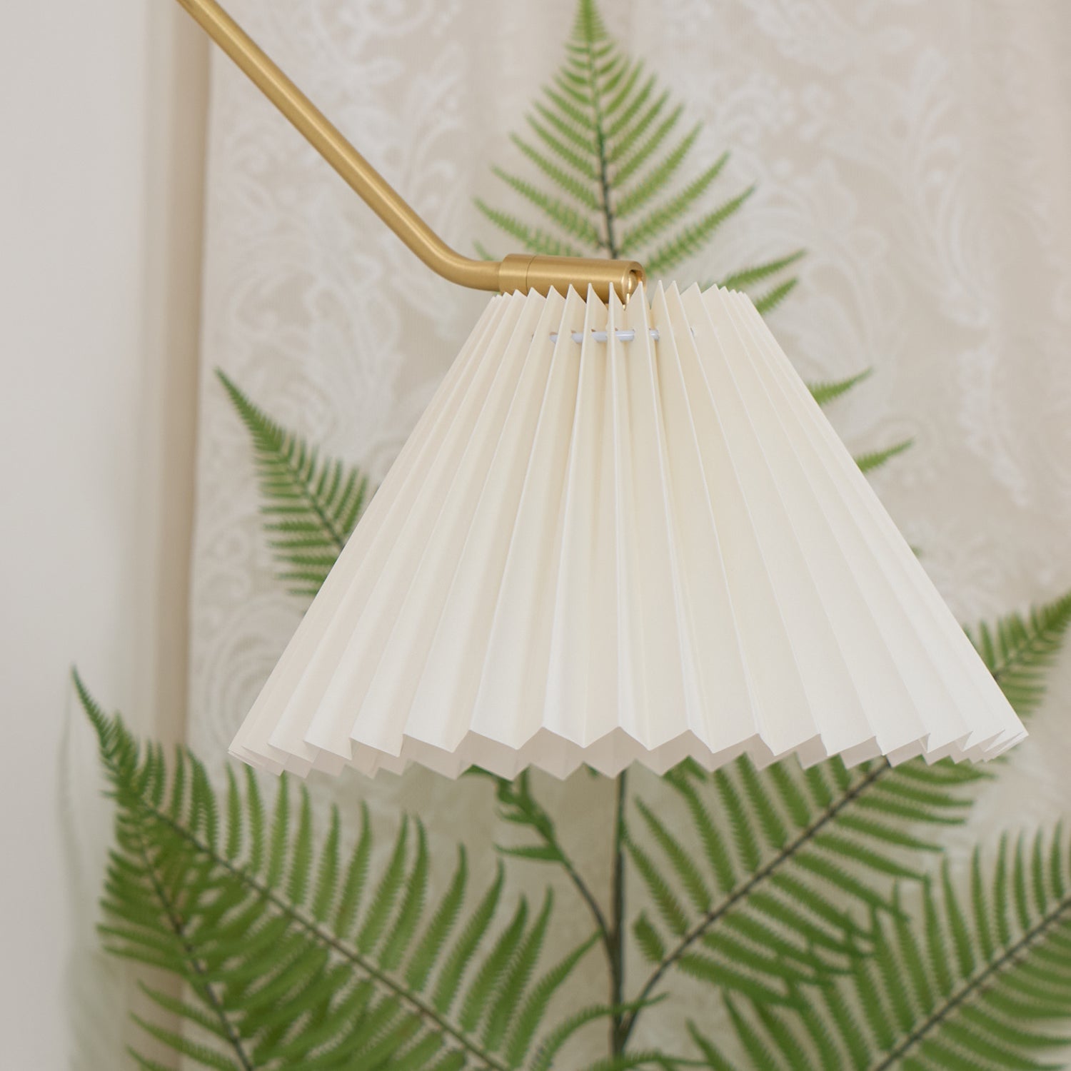 Feyora Pleated Fabric Wall Lamp - Neutral Decor