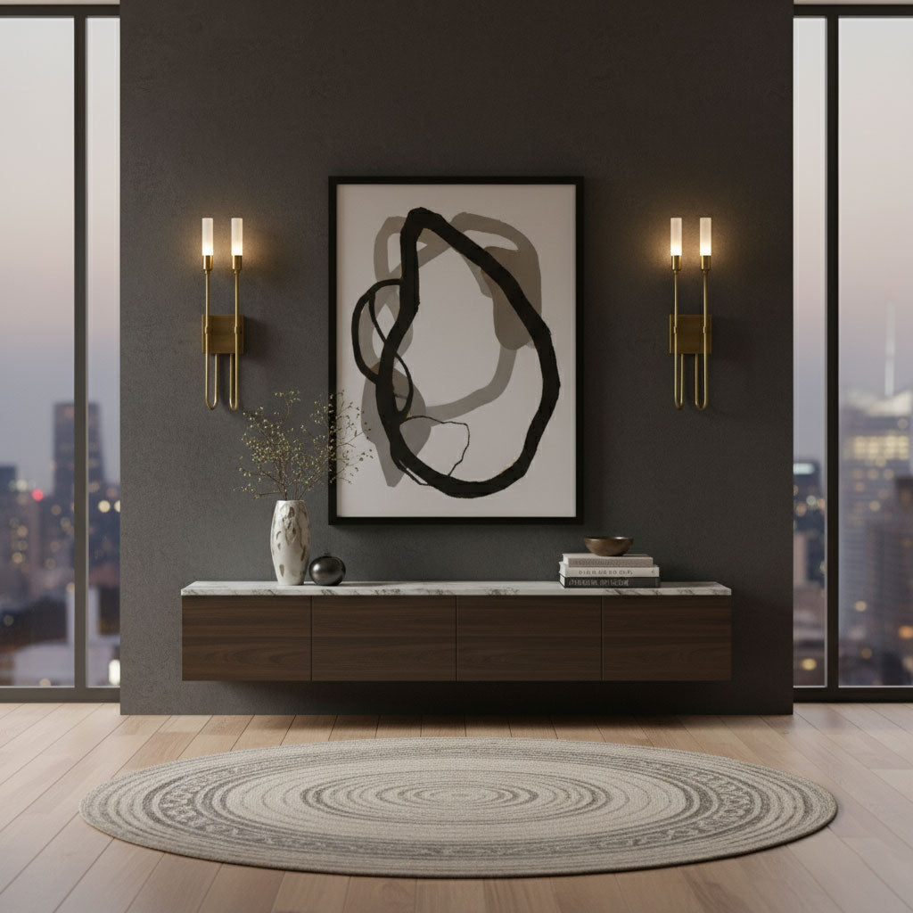 Silverstone Double Arrow Indoor Wall Light