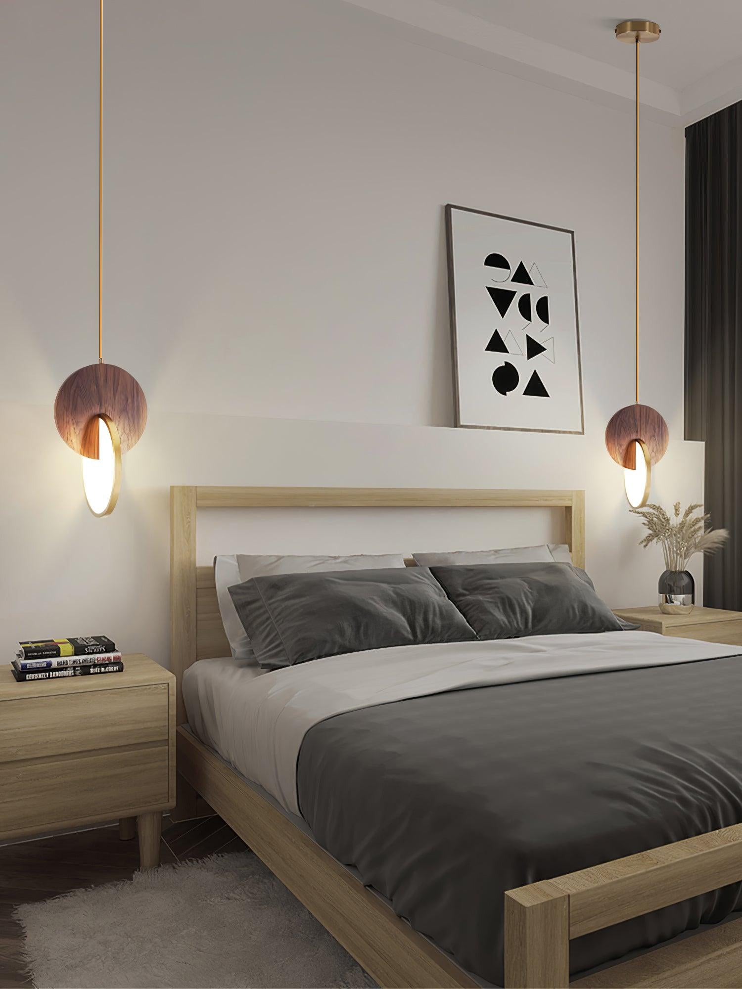 Lysola Wood Ring Pendant Light