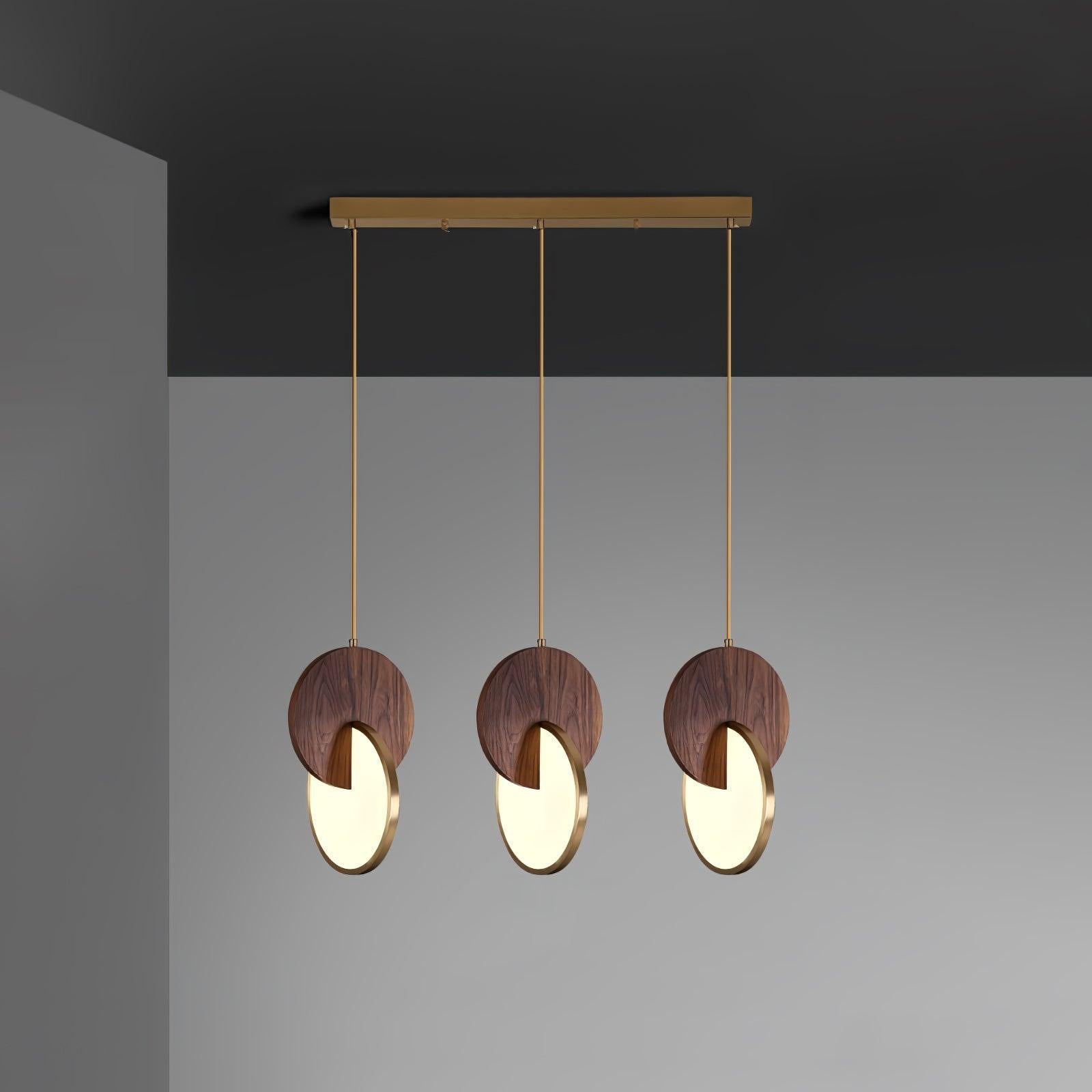 Lysola Wood Ring Pendant Light