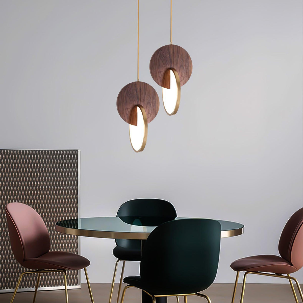 Lysola Wood Ring Pendant Light