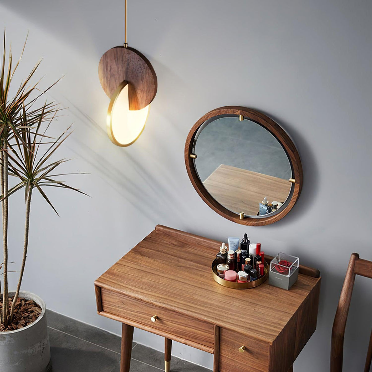 Lysola Wood Ring Pendant Light