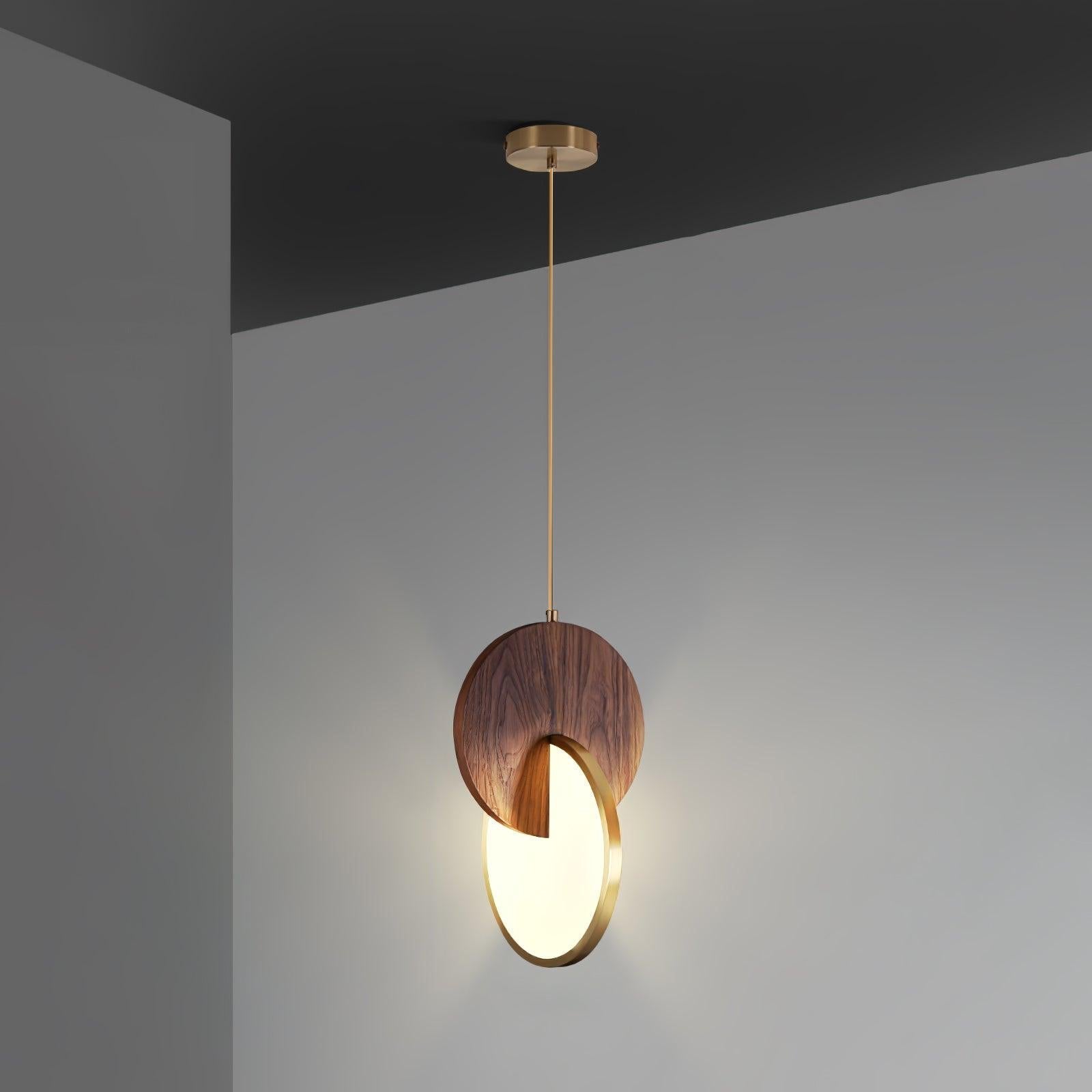 Lysola Wood Ring Pendant Light
