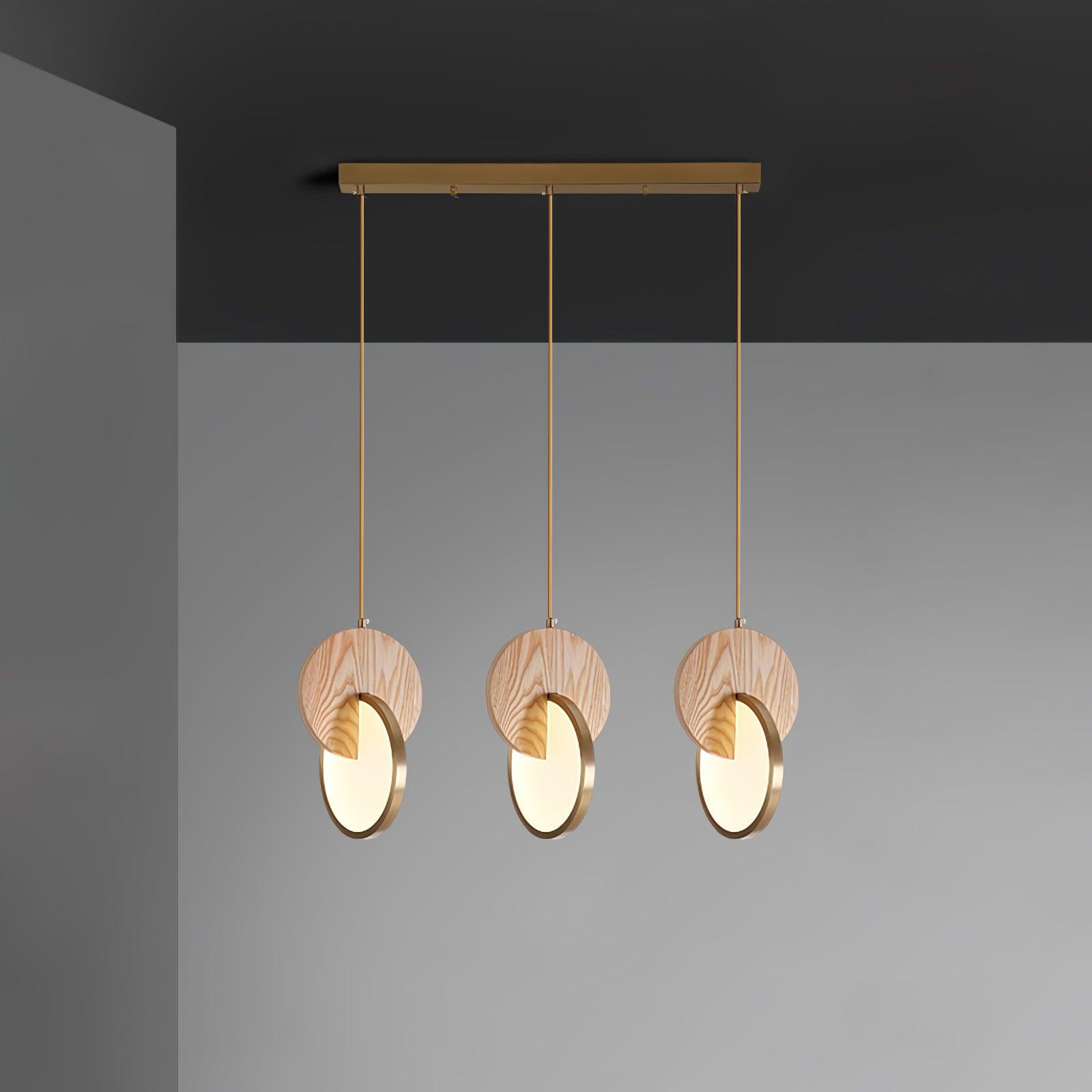 Lysola Wood Ring Pendant Light