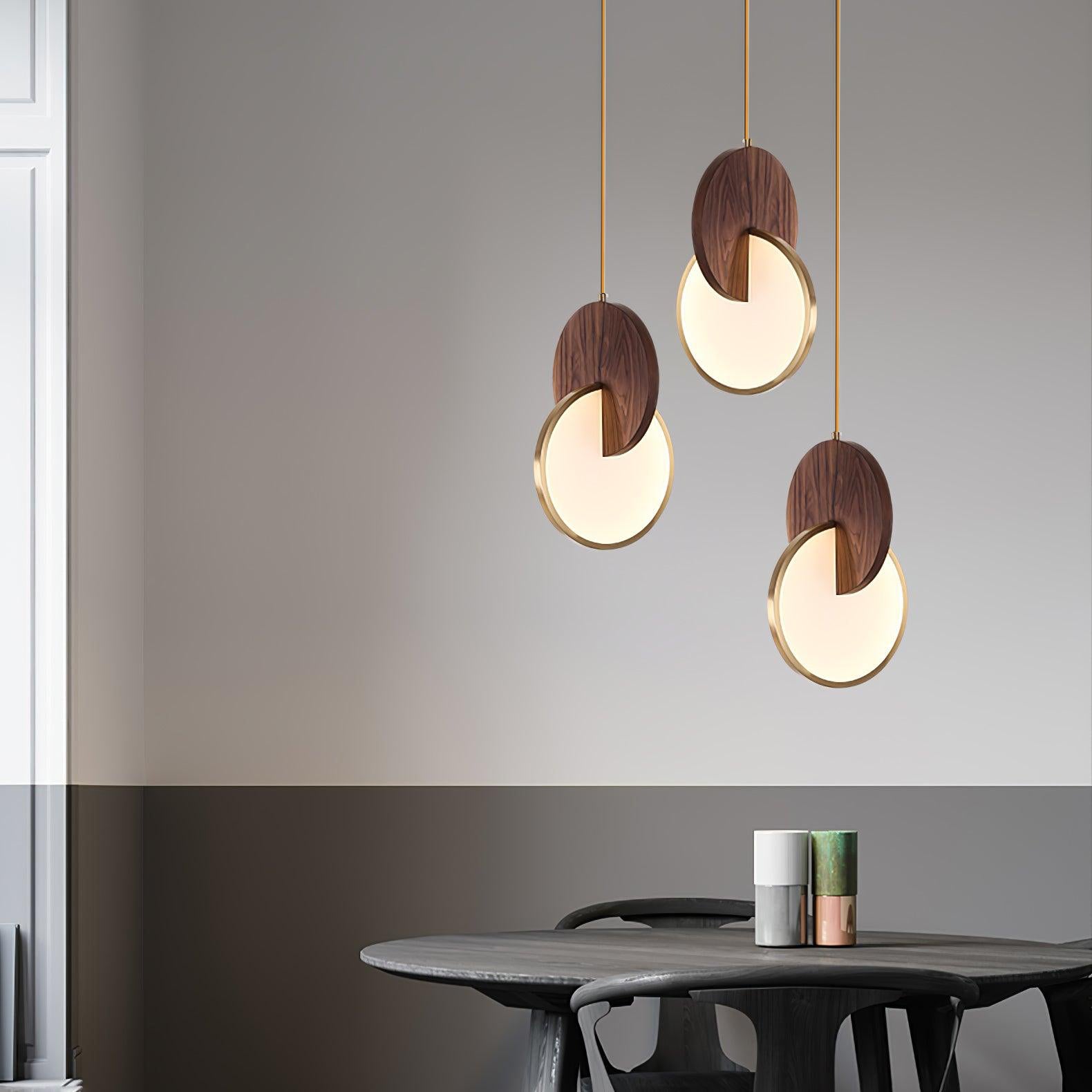 Lysola Wood Ring Pendant Light