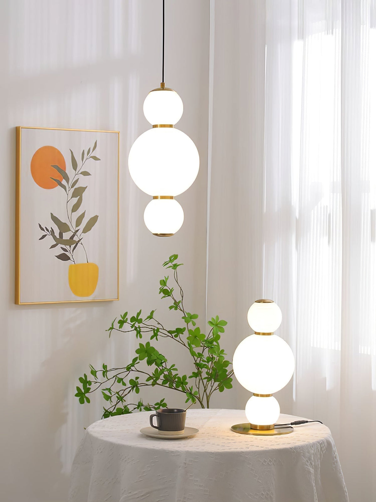 Frankie Minimalist Glass Pendant Light