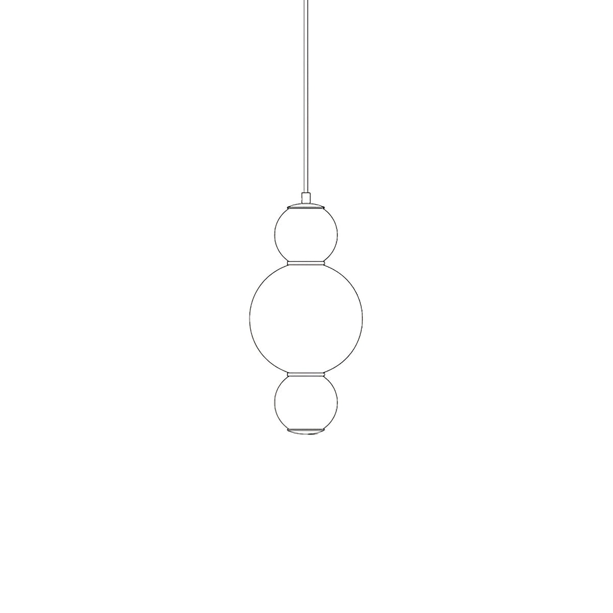 Frankie Minimalist Glass Pendant Light