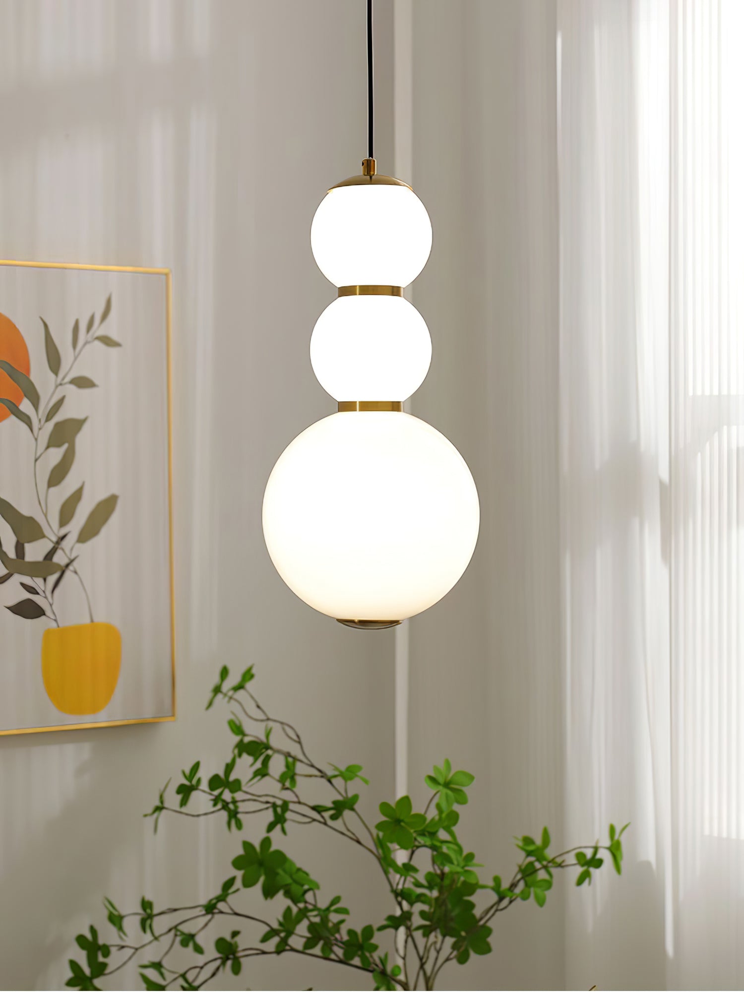 Frankie Minimalist Glass Pendant Light