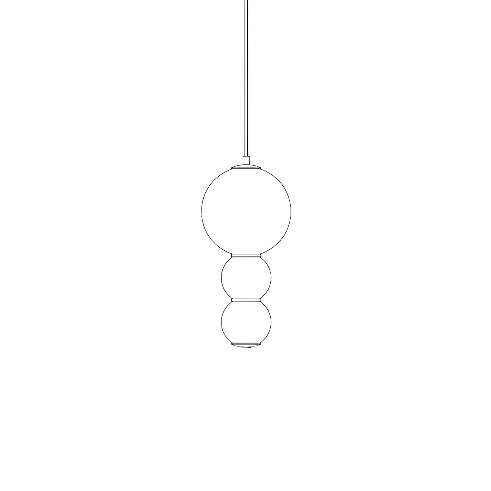 Frankie Minimalist Glass Pendant Light