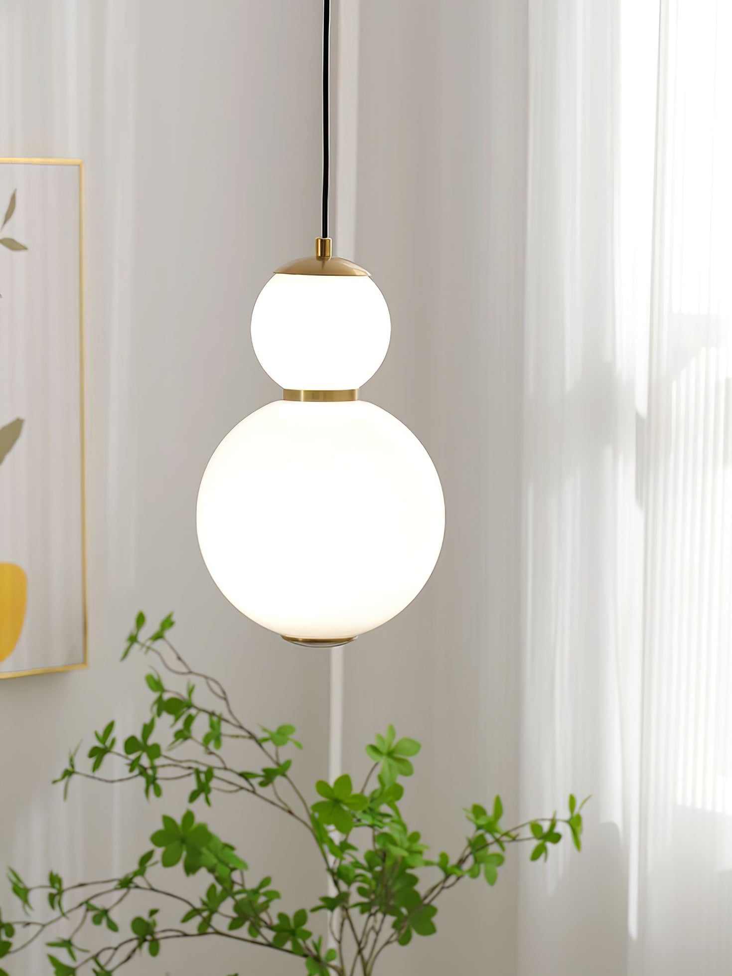 Frankie Minimalist Glass Pendant Light