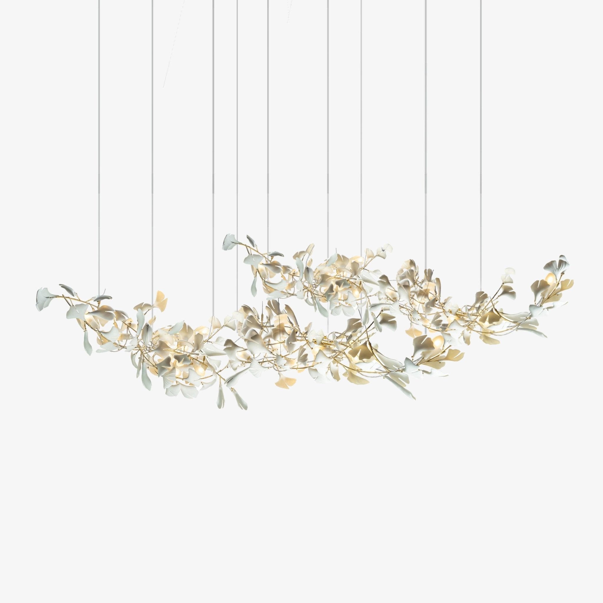 Elorus Double Layer Combination Gingko Chandelier