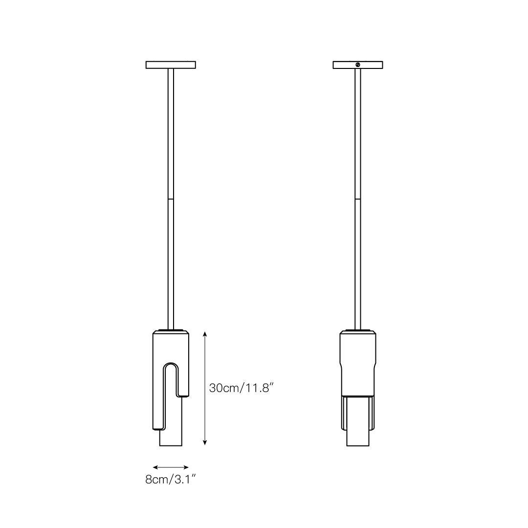 Elix Modern Minimalist Marble Glass Pendant Lamp