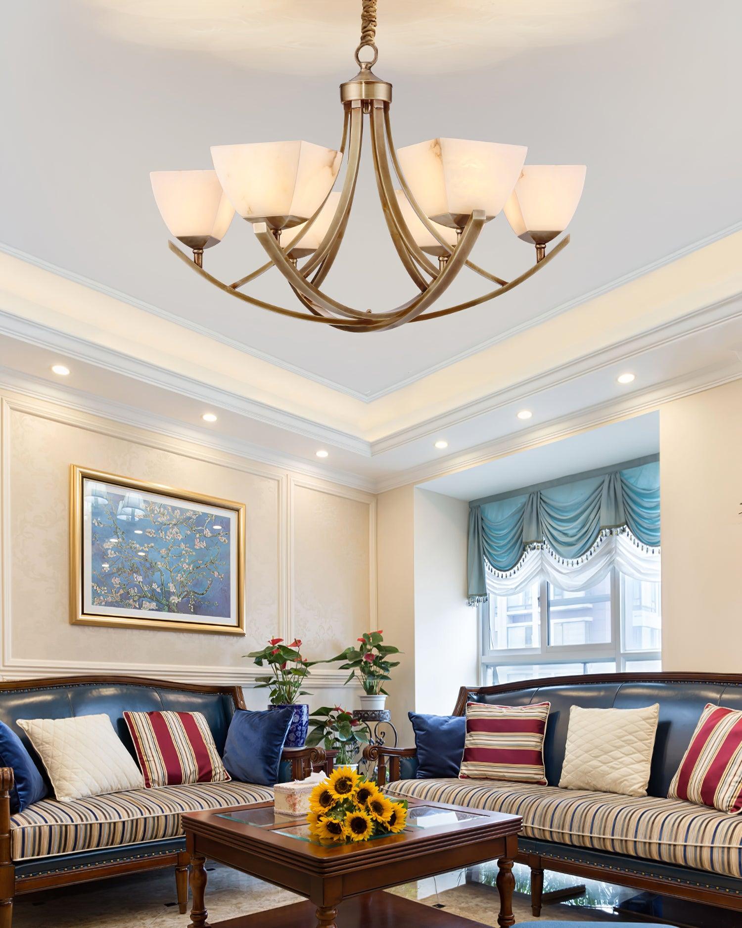 Crown Classic Brass Chandelier
