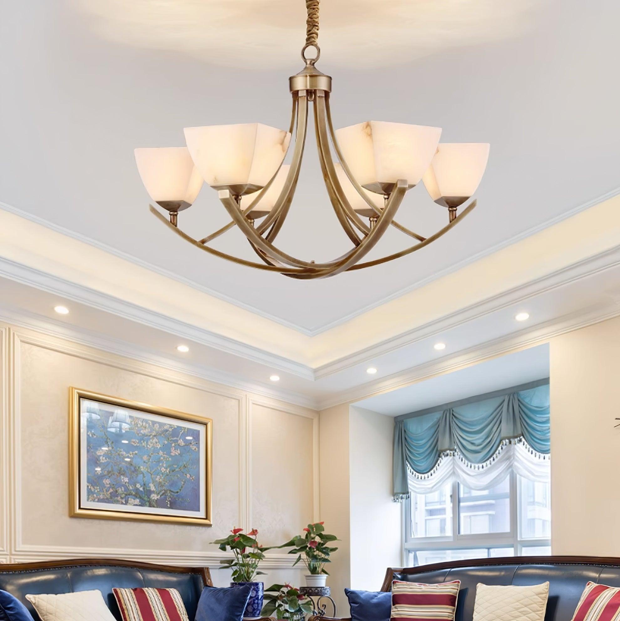 Crown Classic Brass Chandelier