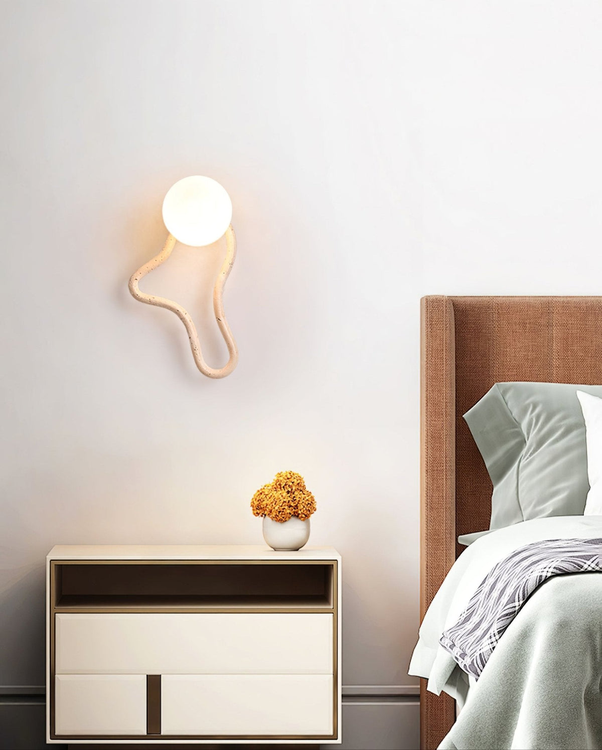 Meldox Travertine Wall Sconce