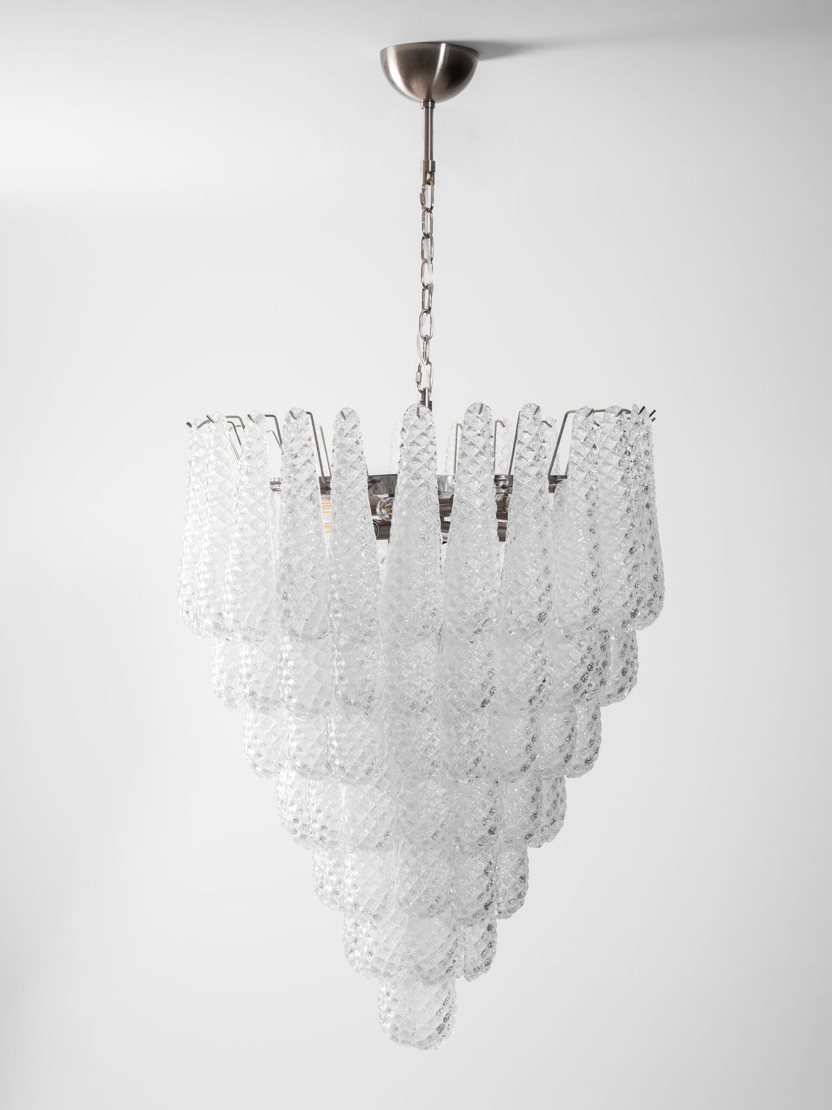 Lioralella Chandelier Clear Droplets Murano Glass Waterfall Diamond