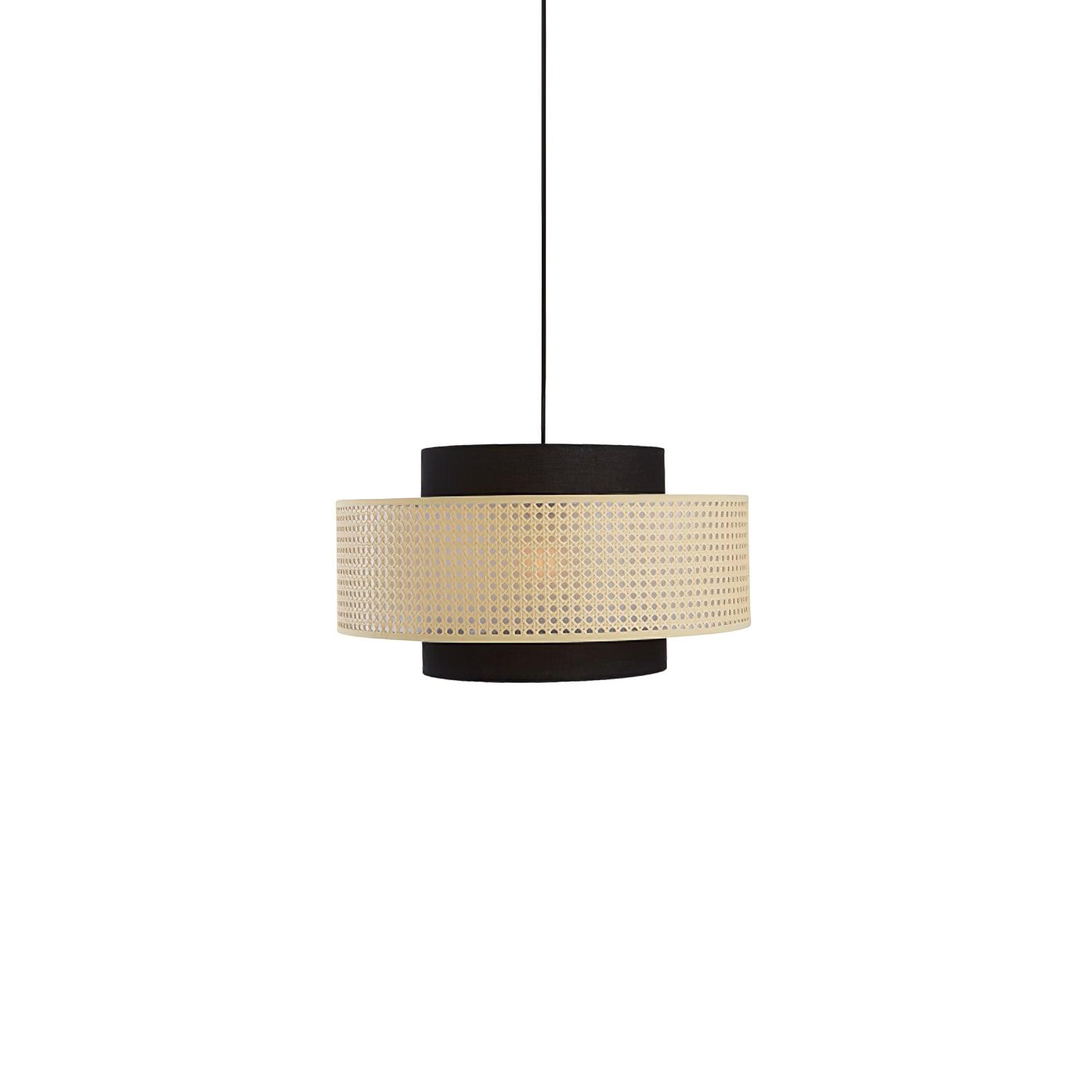 Zerither Rattan Fabric Pendant Light