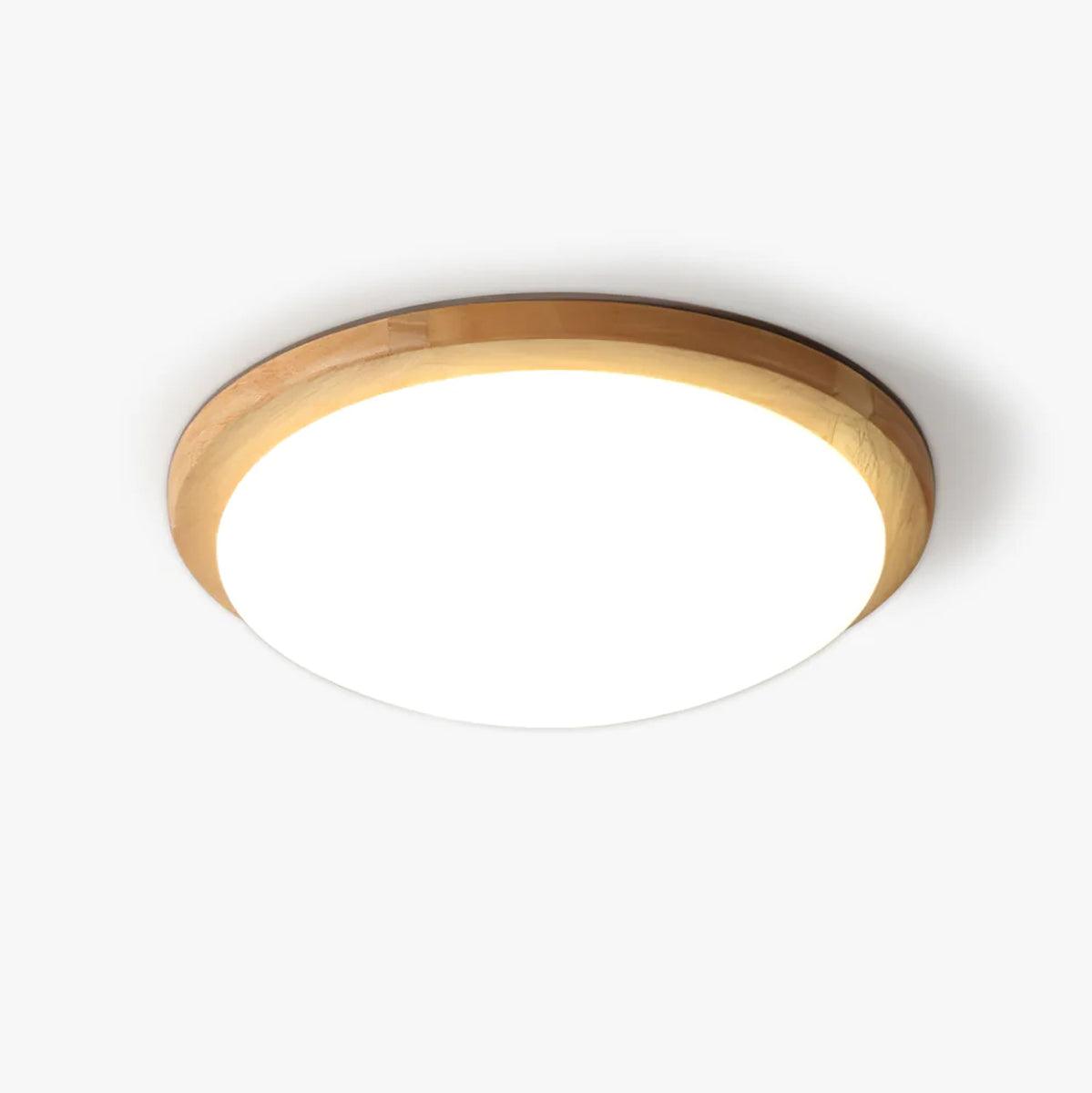 Myshae Modern Minimalist Drum Wood Ceiling Lamp