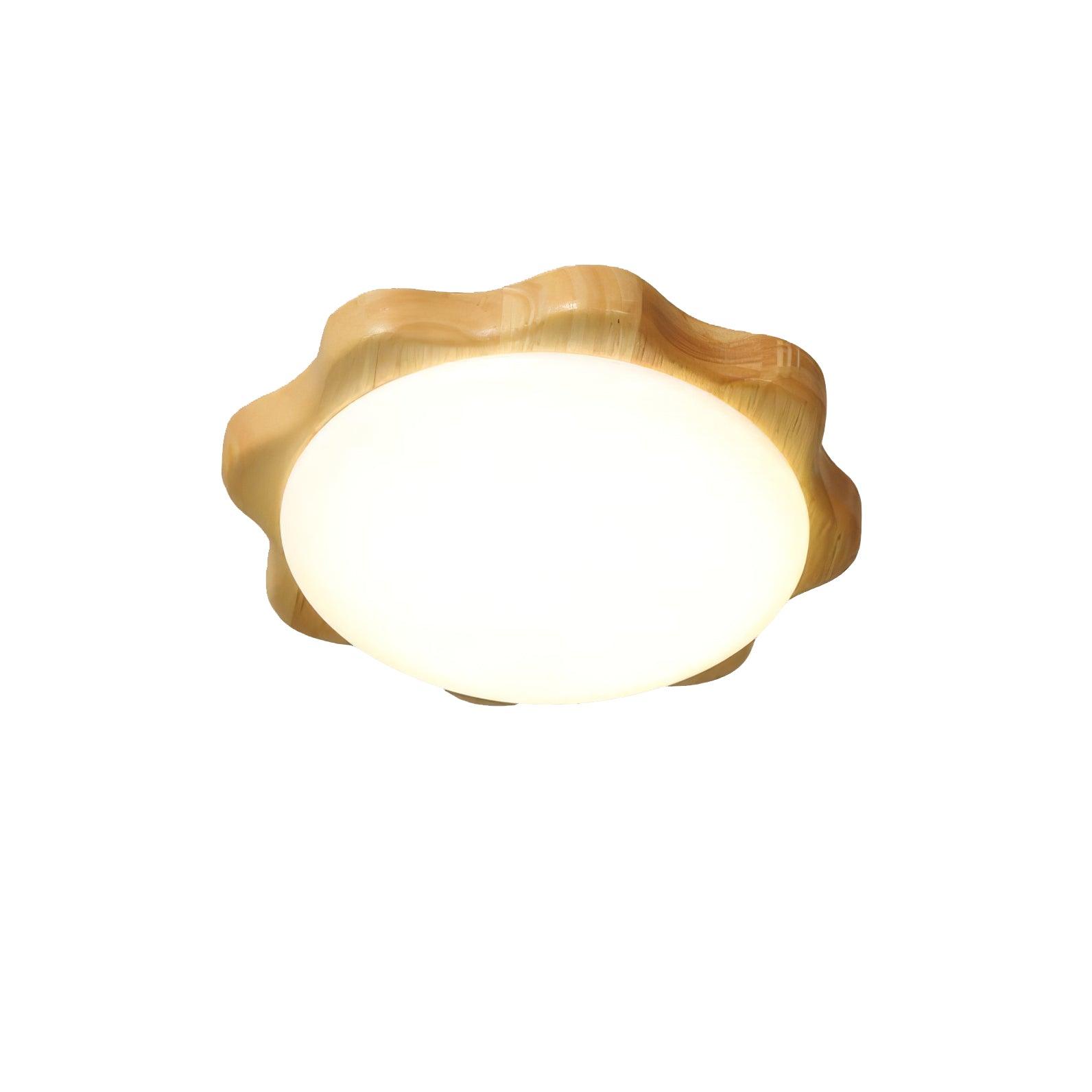Myshae Modern Minimalist Drum Wood Ceiling Lamp
