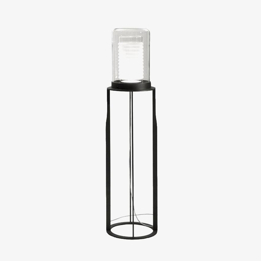 Lioraielle Dual Cylinder Glass Floor Lamp