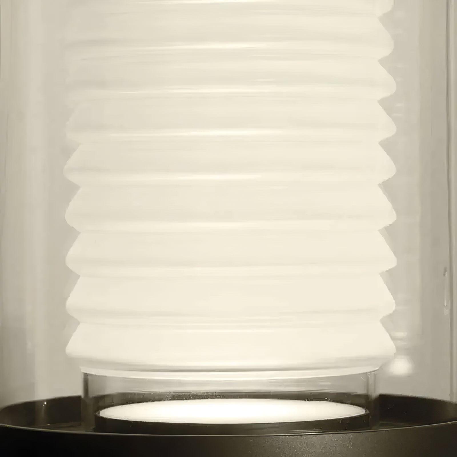 Lioraielle Dual Cylinder Glass Floor Lamp