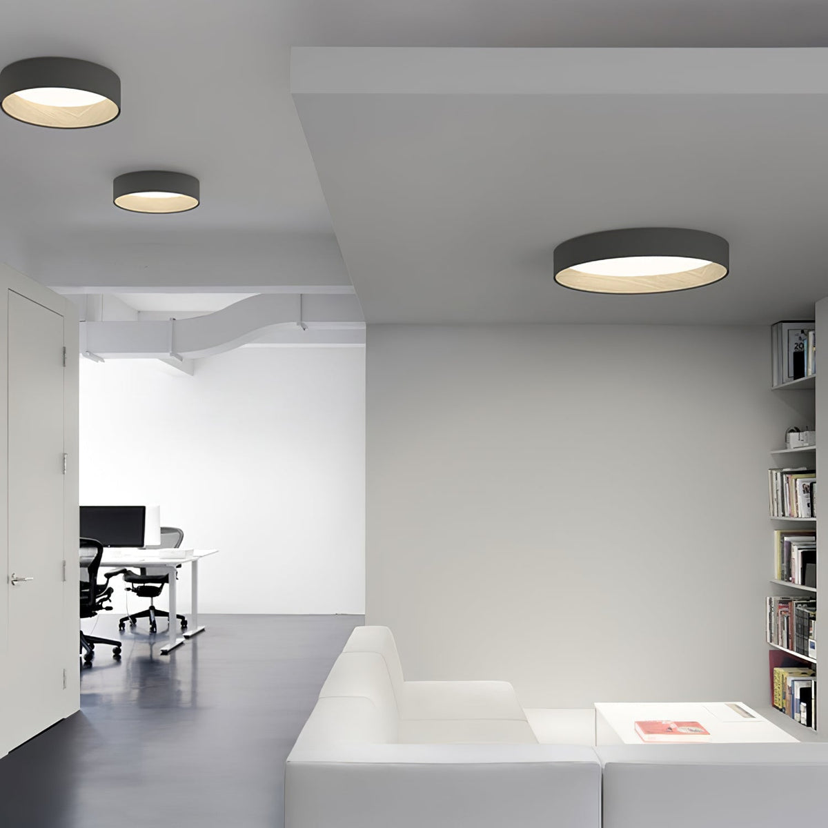 Denvir Modern Minimalist Round Ceiling Lamp